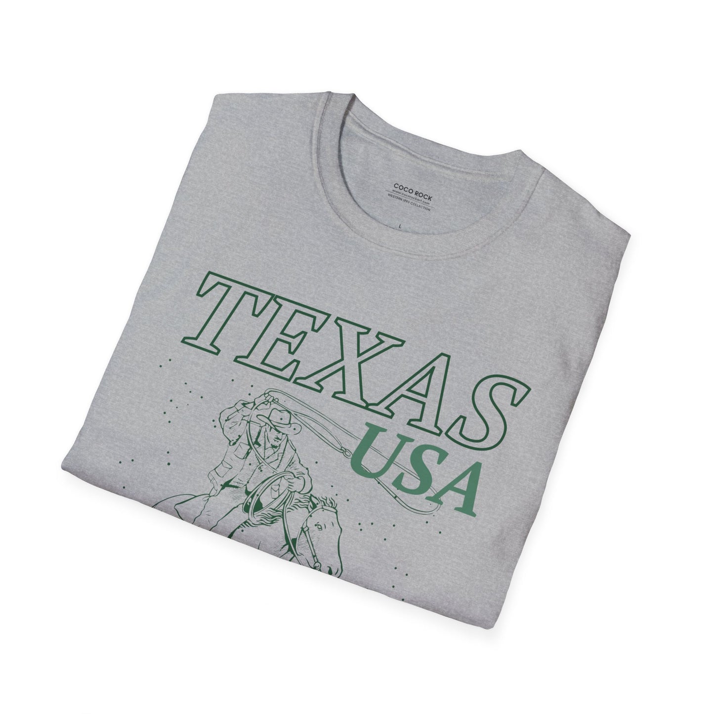 Texas, USA, Cowboy Lasso Graphic T-Shirt, Western 1995 Graphic Tee Collection