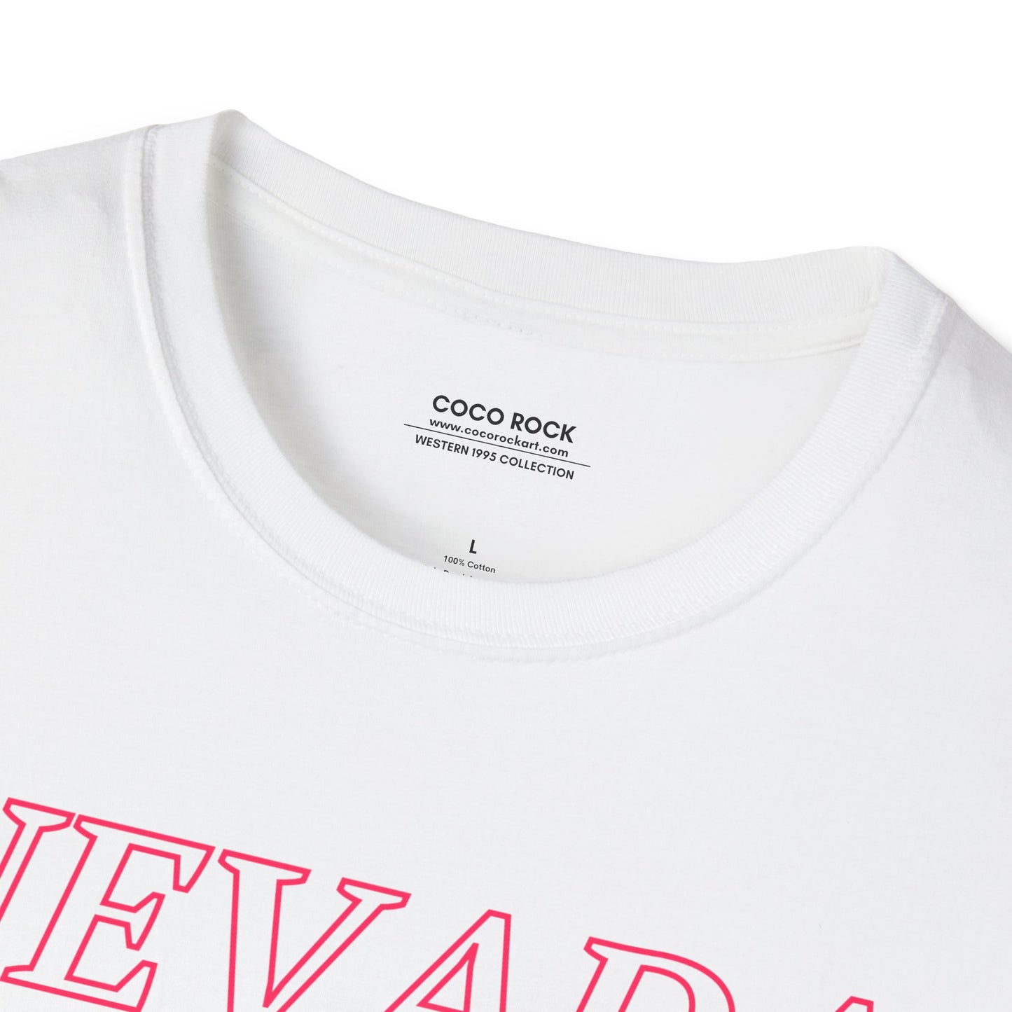 Nevada, USA, Pink Cowboy Lasso Graphic T-Shirt, Western 1995 Graphic Tee Collection