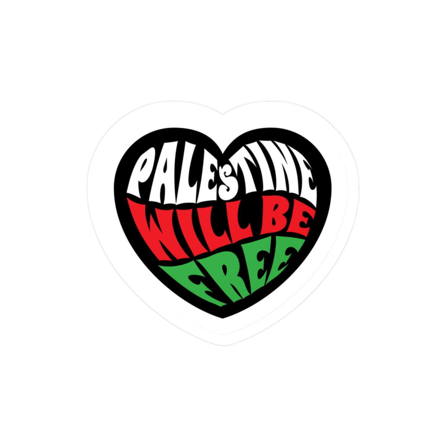 Palestine Will Be Free Kiss-Cut Vinyl Decals