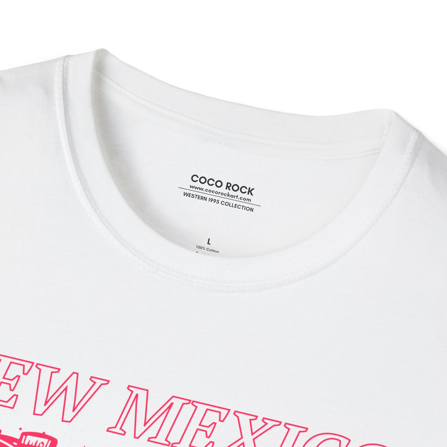 New Mexico, USA, Pink Cowboy Boots Graphic T-Shirt, Western 1995 Graphic Tee Collection