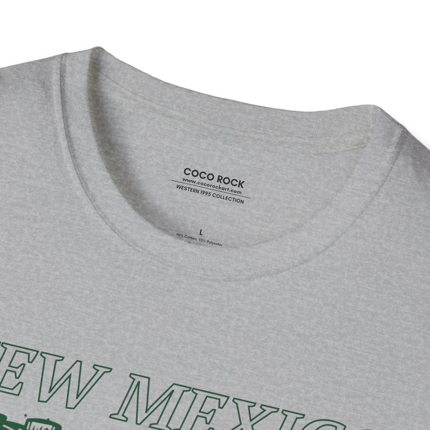 New Mexico, USA, Green Cowboy Boots Graphic T-Shirt, Western 1995 Graphic Tee Collection