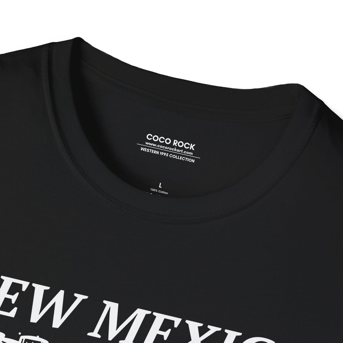 New Mexico, USA, White Cowboy Boots Graphic T-Shirt, Western 1995 Graphic Tee Collection