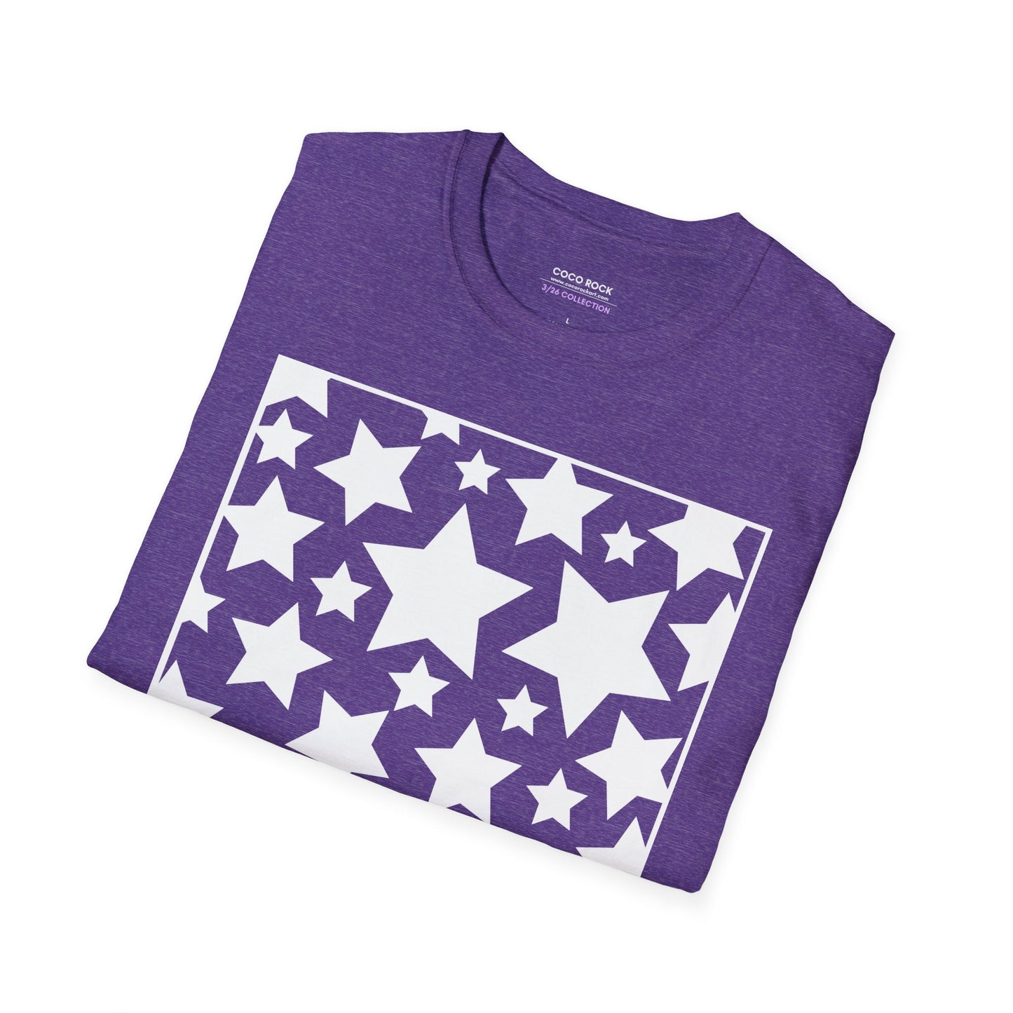 White Star Pattern - 3/26 Collection - Graphic Unisex Softstyle T-Shirt