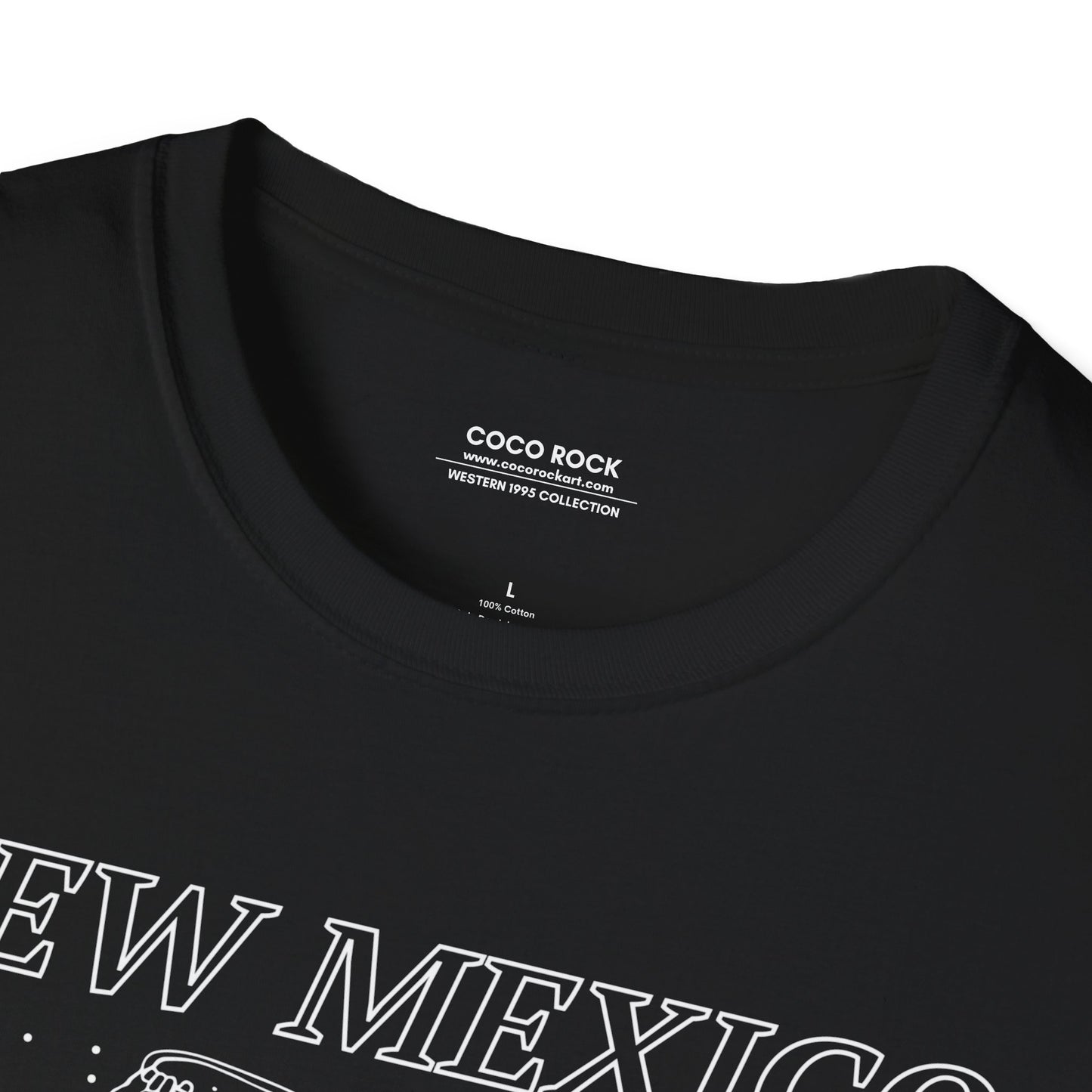 New Mexico, USA, White Cowboy Lasso Graphic T-Shirt, Western 1995 Graphic Tee Collection