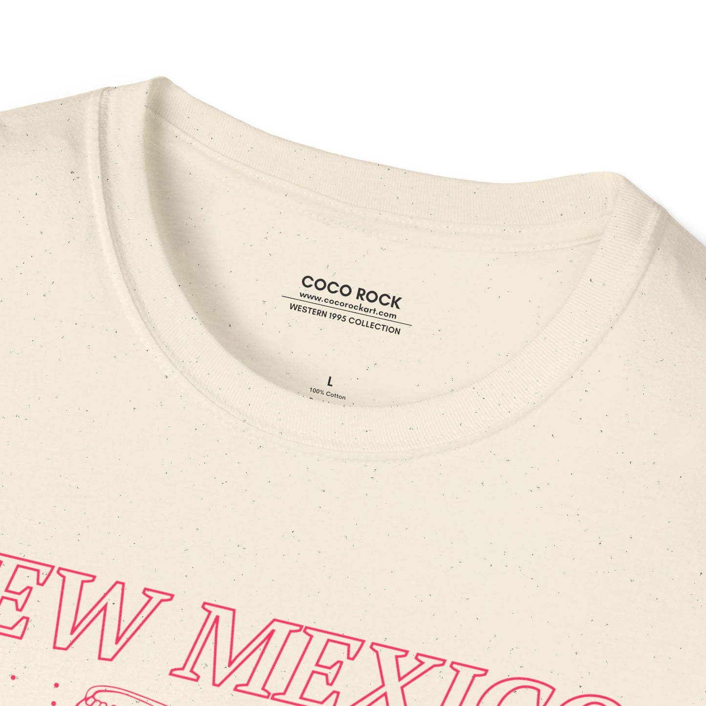 New Mexico, USA, Pink Cowboy Lasso Graphic T-Shirt, Western 1995 Graphic Tee Collection