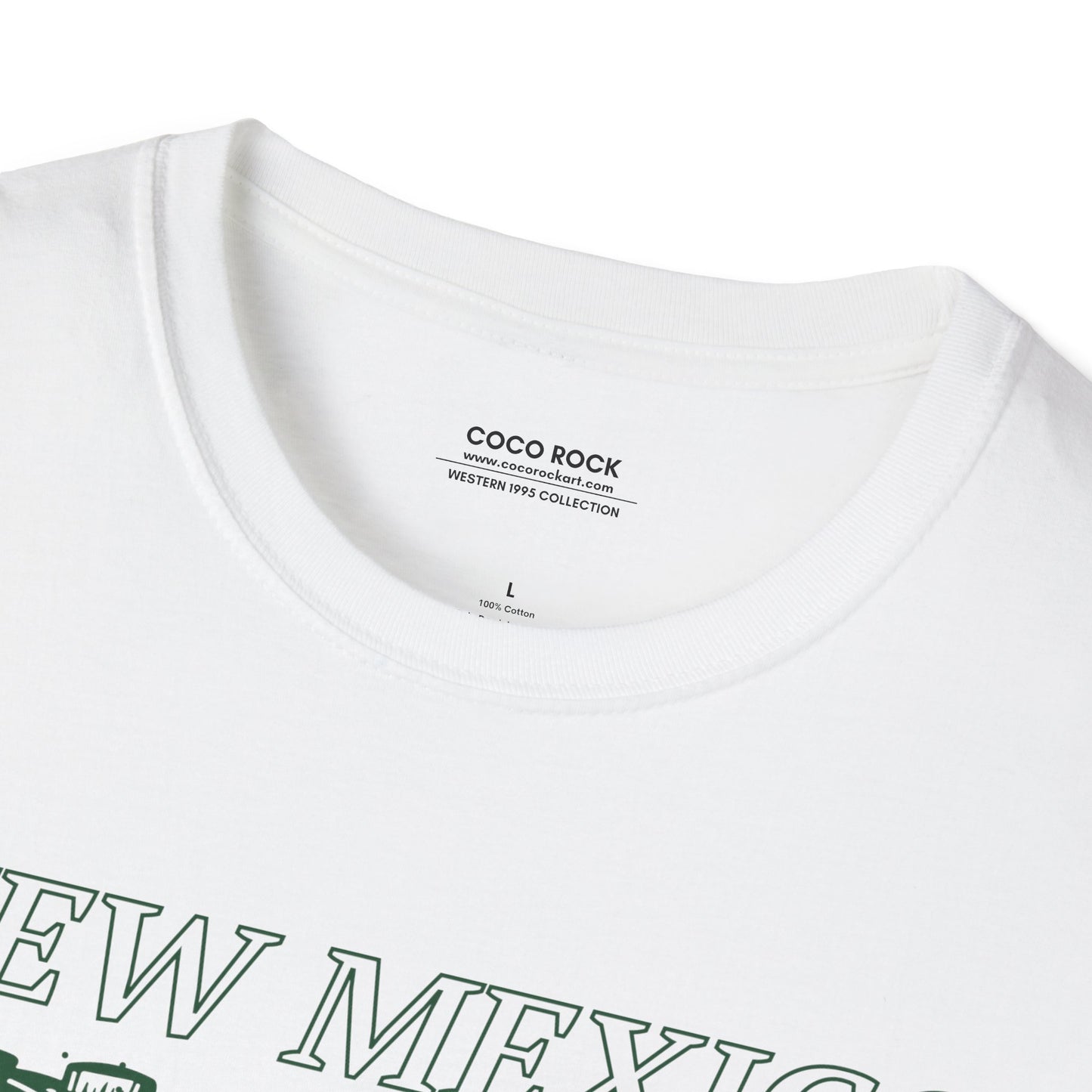 New Mexico, USA, Green Cowboy Boots Graphic T-Shirt, Western 1995 Graphic Tee Collection